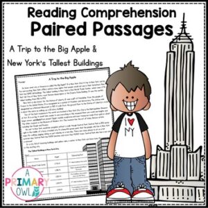 Paired Passages Reading Comprehension A Visit to New York Milestones Test Practice