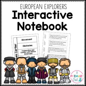 3rd Grade European Explorers Interactive Notebook