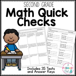 Second Grade Math Quick Checks