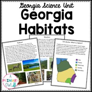 Georgia Habitats Georgia 3rd Grade Science Unit