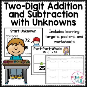 Two-Digit Addition and Subtraction with Unknowns