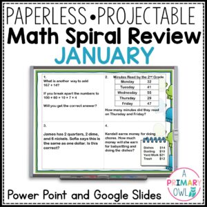 January Math Spiral Review