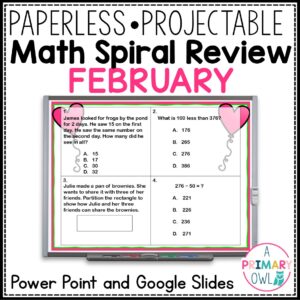 February Math Spiral Review