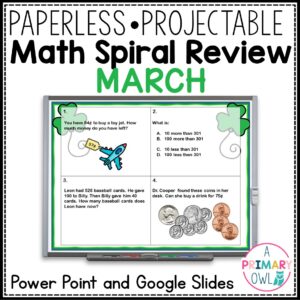 March Math Spiral Review