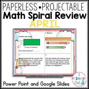 April Math Spiral Review