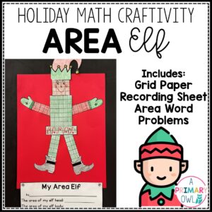 Area Math Holiday Craftivity Area Elf