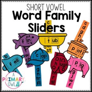 Interactive Short Vowel Word Family Sliders