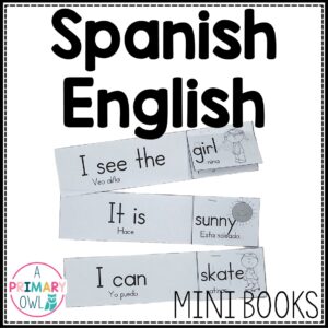 Spanish English Flipbooks ELL ESOL Newcomers