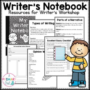 Writer's Notebook Resources for Writing Workshop