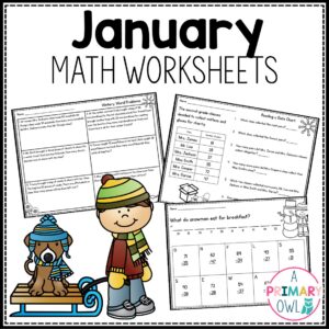 January Math Worksheets
